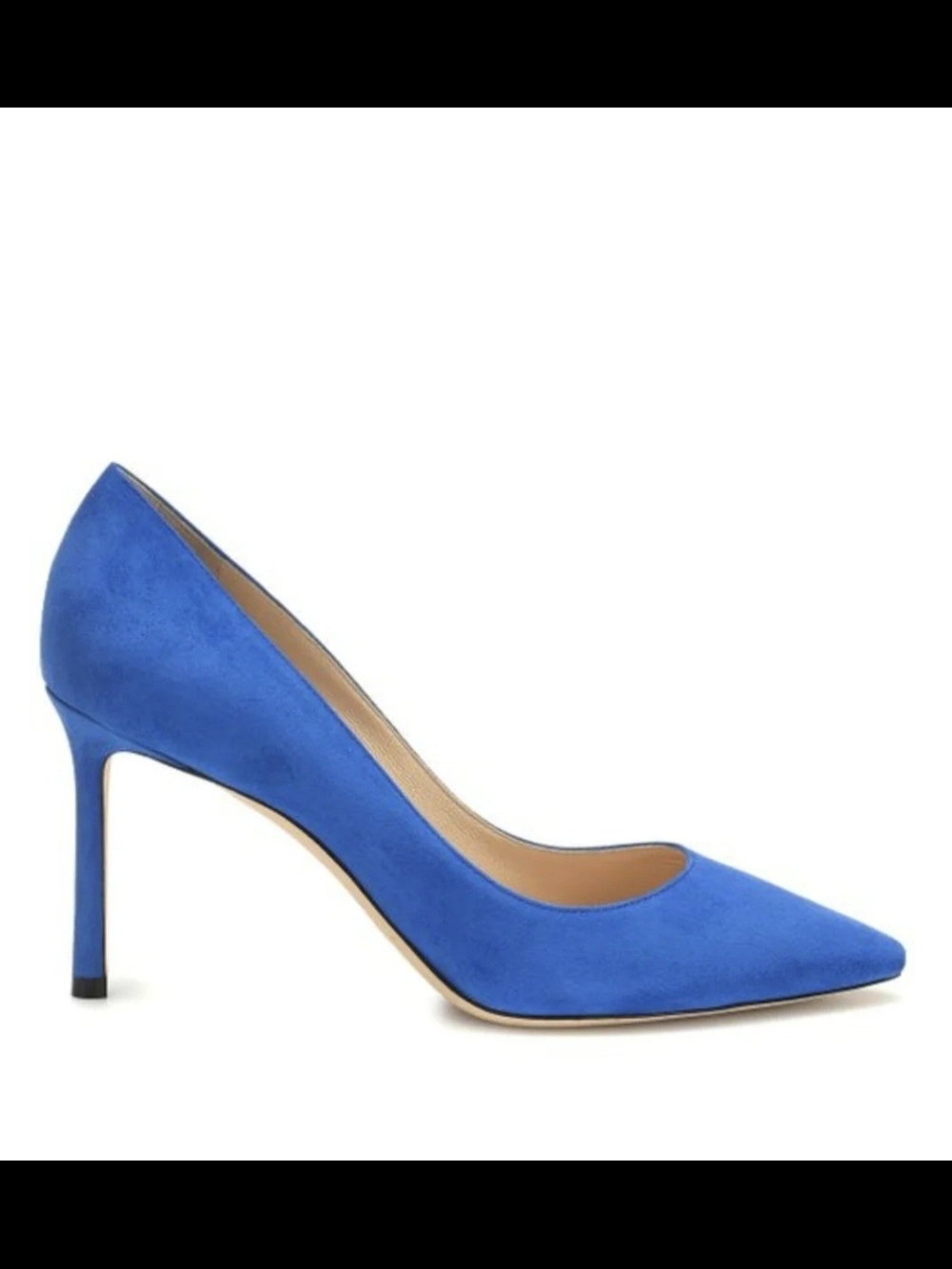 Jimmy Choo Electric Blue ROMY Pointed-Toe Stiletto Pump